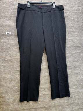 Roz & Ali Signature Fit Dress Pants Womens Size 16 Black High Rise Stretch